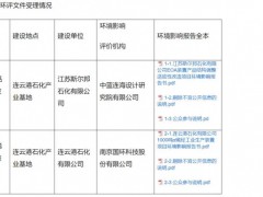 连云港石化1000吨α-烯烃工业生产装置项目公示